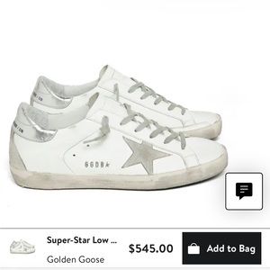 Golden goose superstar sneakers grey silver